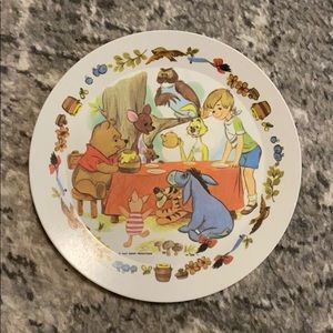 Disney Winnie and friends and plate vintage